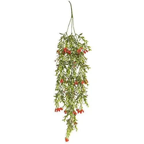 Bed skirts with a beach - themed printNottingham Berry Hanging Vine Red
