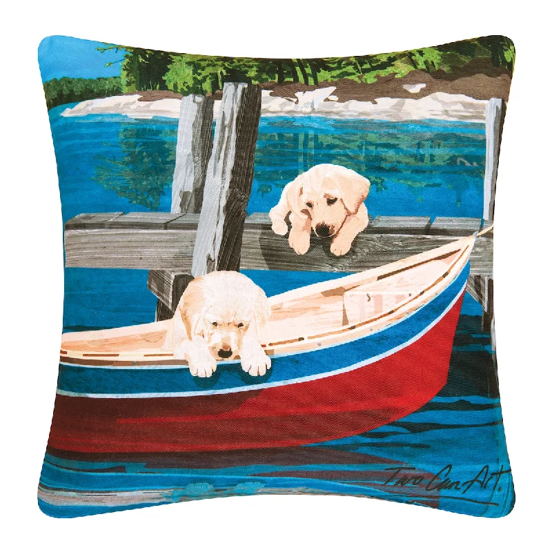 Pregnancy Pillows for Expectant MothersPuppies & Canoe Pillow