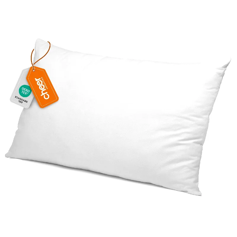 Round Pillows for Boho-Style InteriorsCheer Collection Soft and Plush White Bed Pillows