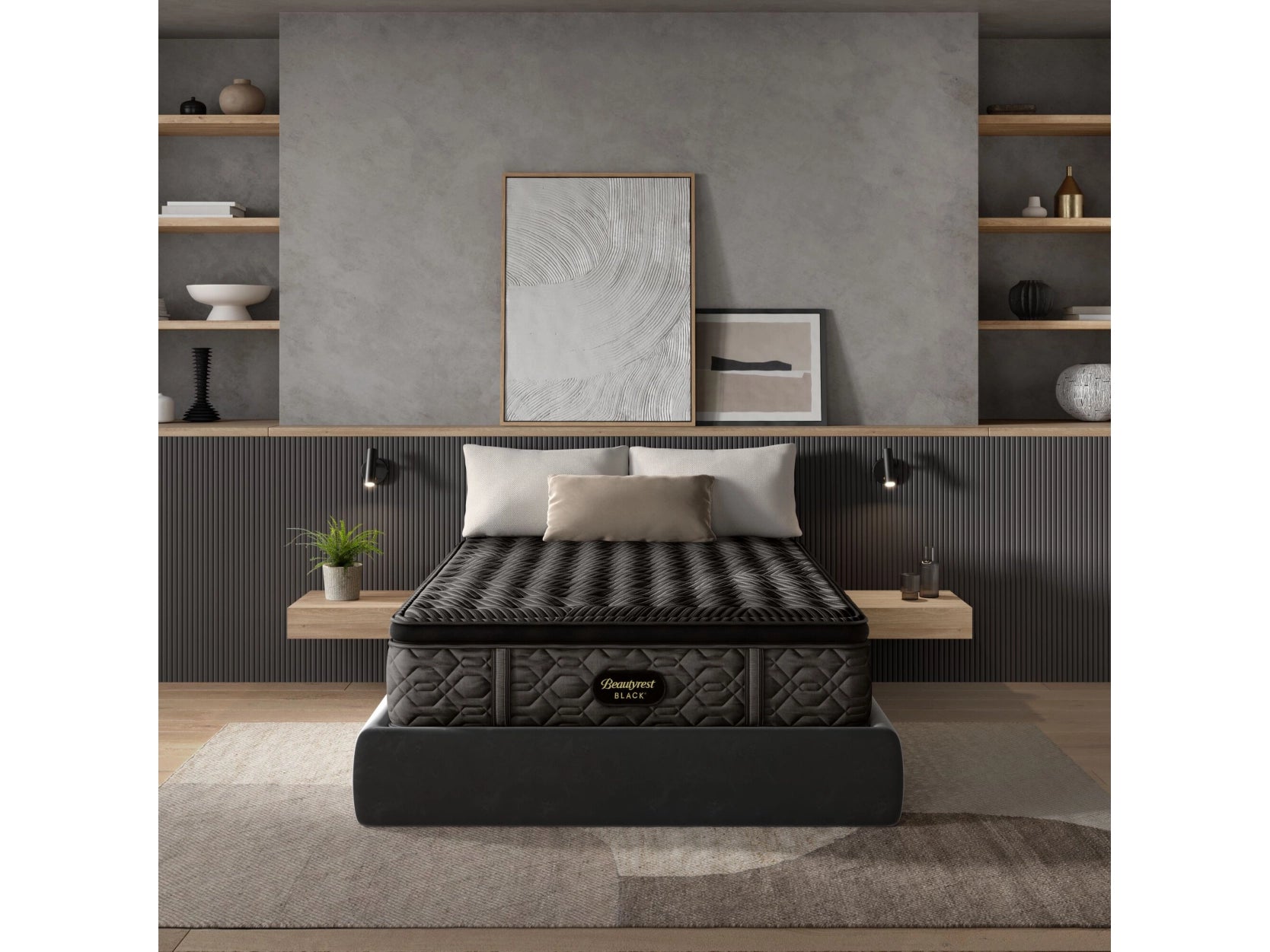 Organic cotton mattresses for a chemical - free sleep surfaceBeautyrest Black Series One Medium Pillow Top Split California King Mattress