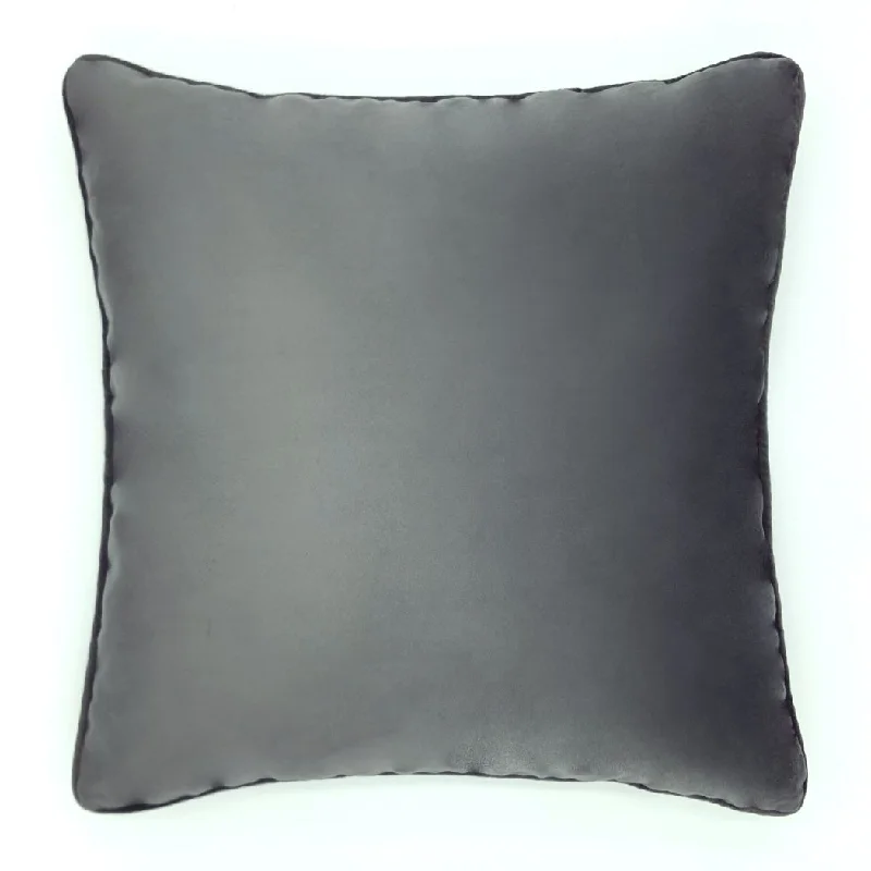 Adjustable Pillows for Customized ComfortCommonWealth Home Fashions Seren Velvet Decorative Pillow 20" x 20" Charcoal