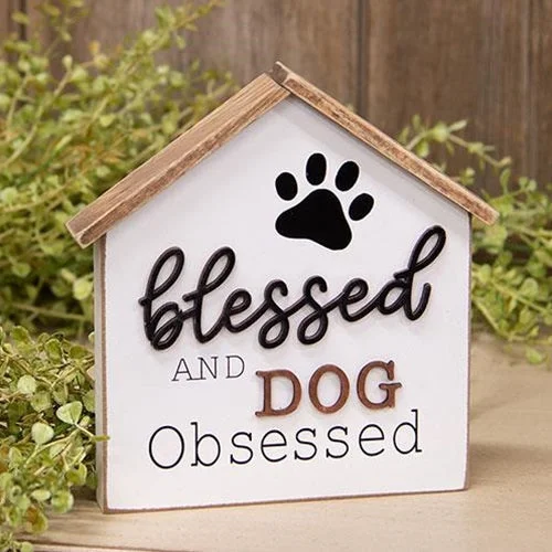 Polyester bed skirts for easy care and durabilityBlessed And Dog Obsessed House Shape Sitter