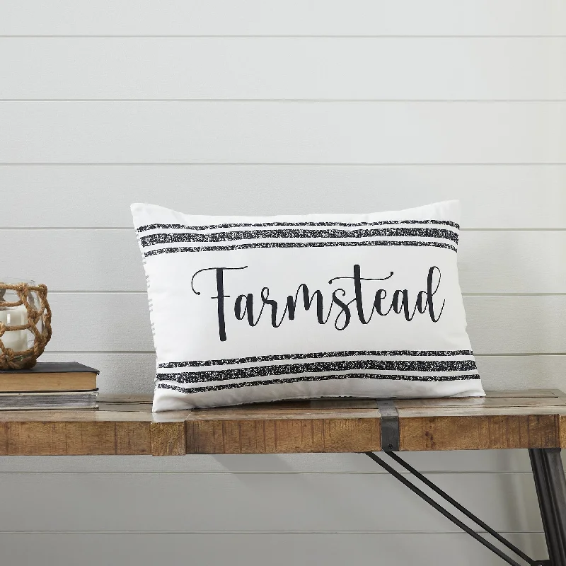 Plush Pillows for a Cozy BedFarmstead Black Applique Pillow