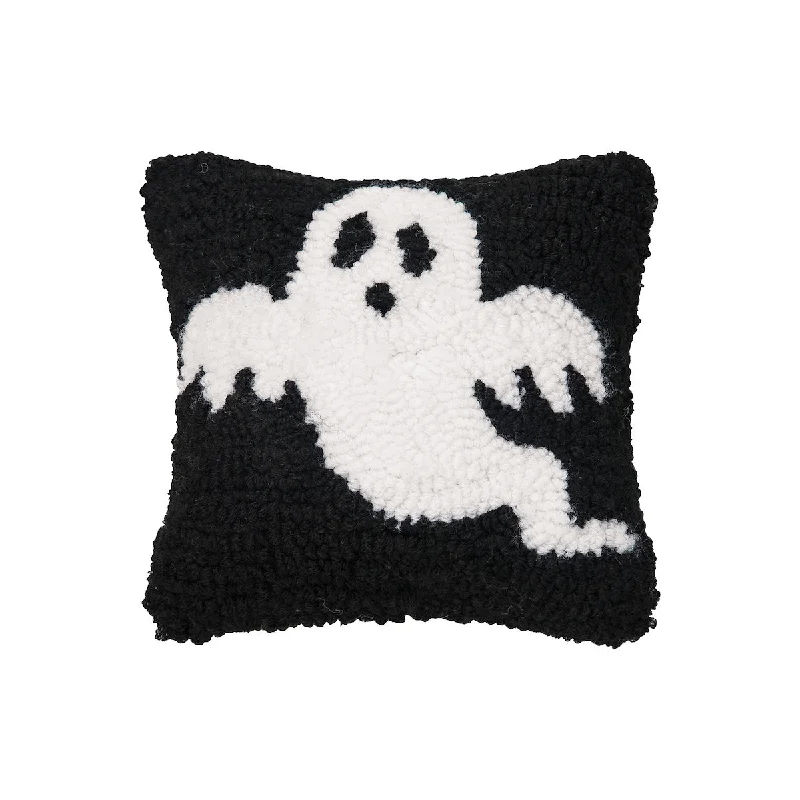 Down Alternative Pillows for Ethical ChoicesSpooky Ghost Hooked Mini Pillow