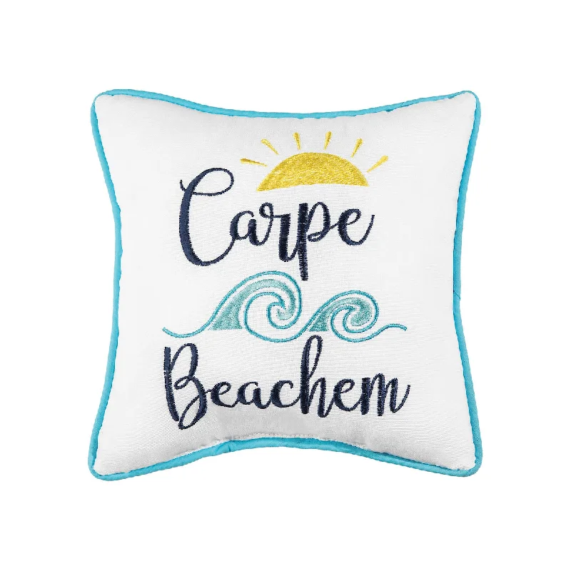 Round Pillows for Boho-Style InteriorsCarpe Beachem Mini Pillow