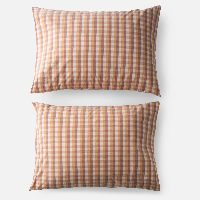 Bamboo - charcoal - filled duvets to absorb odors and regulate temperaturePresidio Plaid Percale Pillow Case, Set of 2 Bamboo - charcoal - filled duvets to absorb odors and regulate temperaturePresidio Plaid Percale Pillow Case, Set of 2
