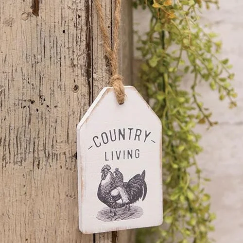 Cotton bed skirts for a soft and breathable lookCountry Living Chicken Wood Tag