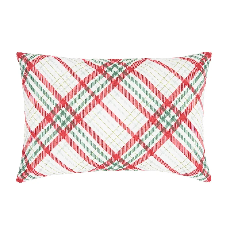 Lumbar Support Pillows for Car SeatsHoliday Plaid Pillow