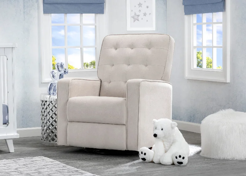 Gel - infused memory foam mattresses for cooler sleepGavin Nursery Glider Swivel Recliner Featuring LiveSmart Fabric by Culp