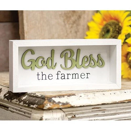 Bed skirts with a high - thread count for a quality feelGod Bless the Farmer Shadowbox Frame Bed skirts with a high - thread count for a quality feelGod Bless the Farmer Shadowbox Frame