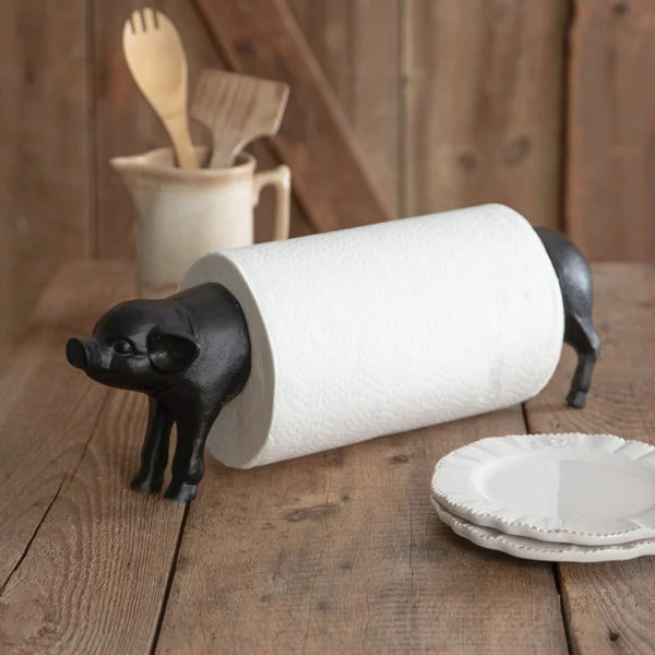 Bed skirts with a high - quality elastic waistbandCast Iron Pig Paper Towel Holder