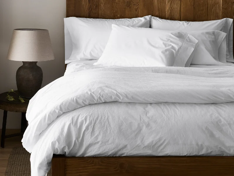 Down Alternative Pillows for Ethical ChoicesRefined Organic Percale Duvet Cover - Renewed