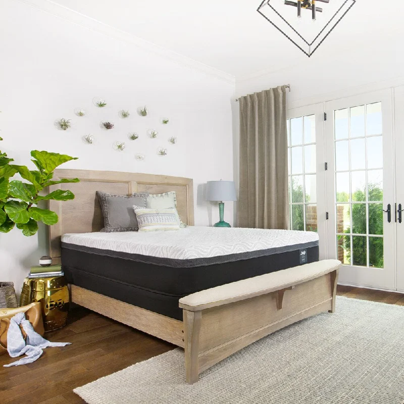 Natural latex and organic cotton blend mattressesSealy Hybrid Essentials 12-inch Split California King-size Mattress Set