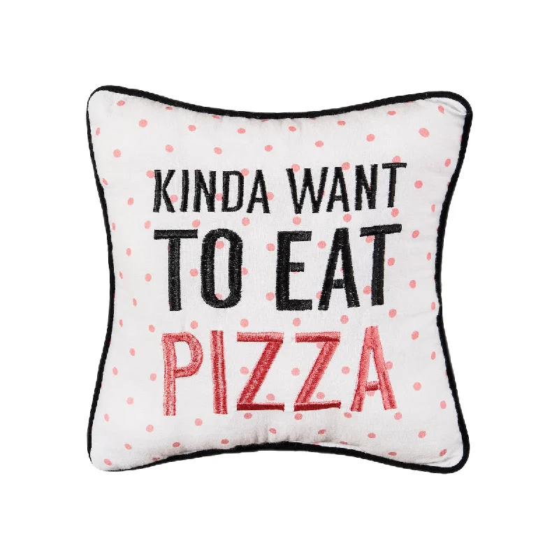 Soft and Fluffy Pillows for Bedroom ComfortEat Pizza Mini Pillow