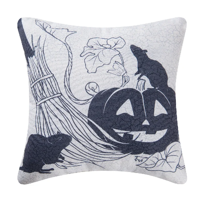 Cotton Pillows for Natural ComfortVintage Halloween Pumpkin Pillow