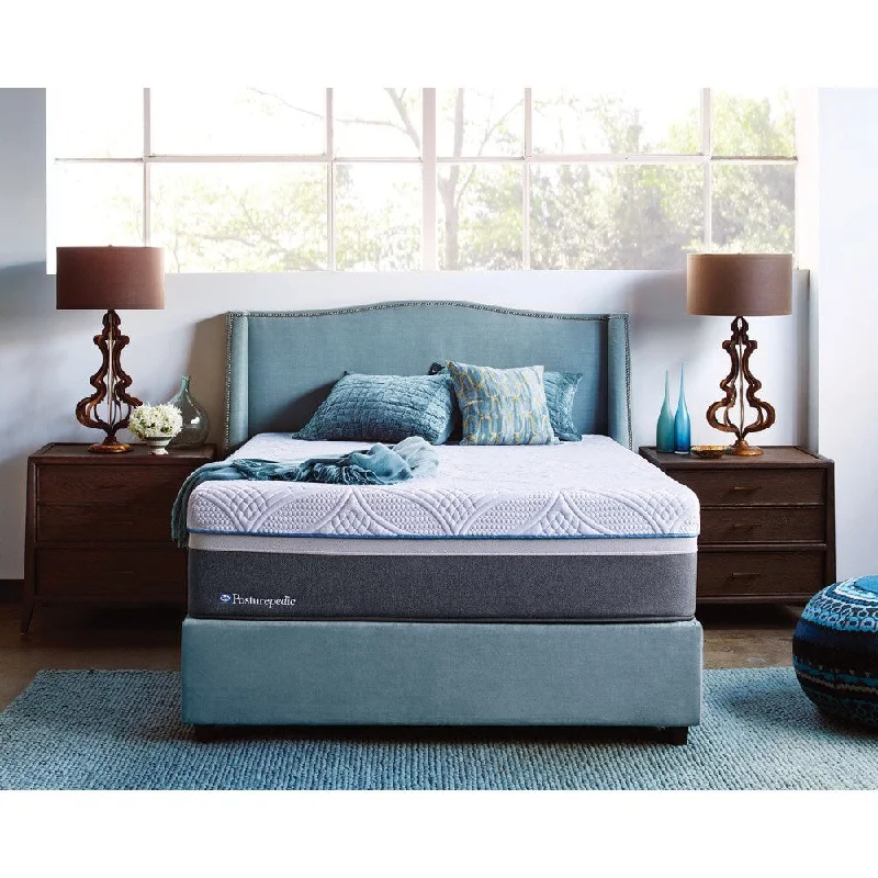 Bamboo - charcoal infused mattresses for odor absorptionSealy Posturepedic Hybrid Gold Ultra Plush King-size Mattress Set - Grey/White