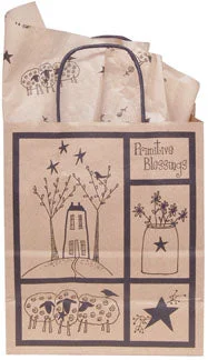 Bed skirts with a shabby - chic stylePrimitive Blessings Gift Bag Medium