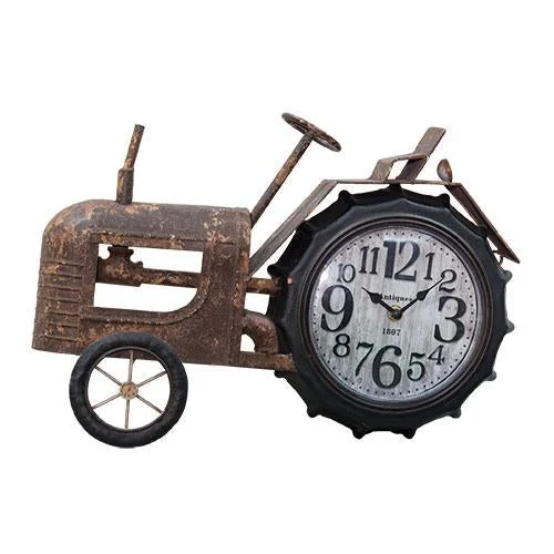 Bed skirts with a country - style patternRustic Tractor Clock