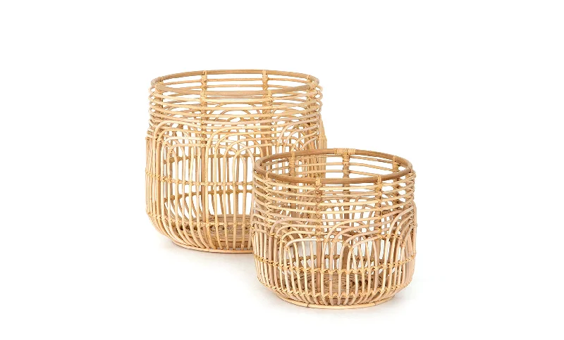 Gel - infused memory foam mattresses for cooler sleepAldo Rattan Basket Set