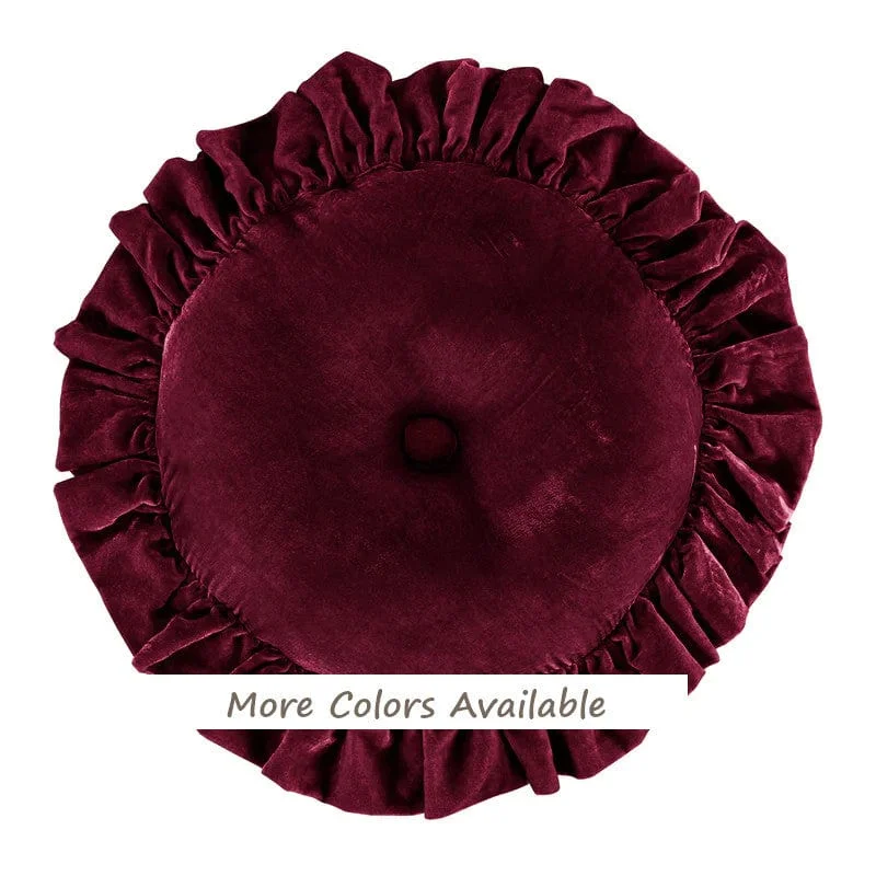 Decorative Pillows for Living Room MakeoverStella Round Ruffled Pillow