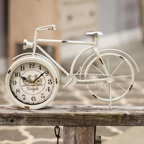 Bed skirts with a mermaid - themed printFarmhouse White Bicycle Clock