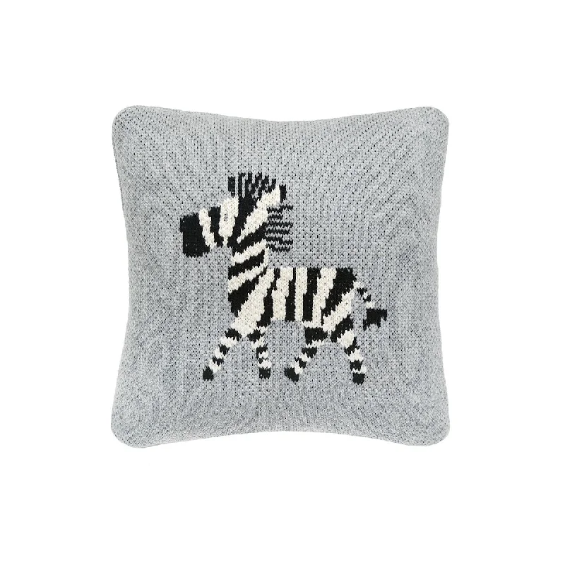 Silk Pillows for Smooth Skin and HairZebra Knit Mini Pillow