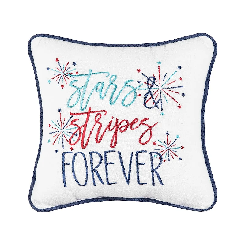 Soft and Fluffy Pillows for Bedroom ComfortStars & Stripes Forever Mini Pillow
