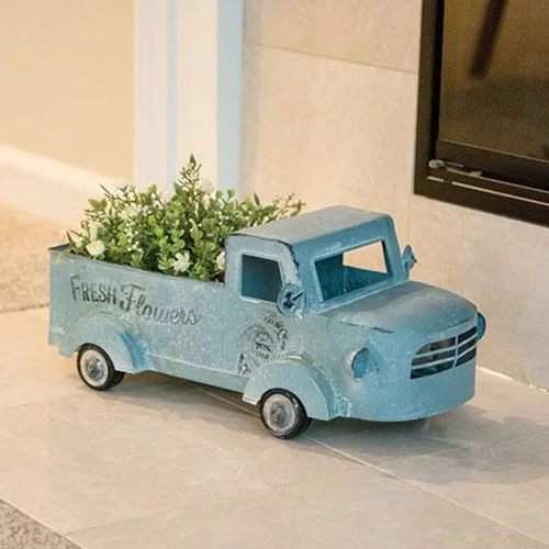 Bed skirts with a football - team - colored patternFresh Flowers Distressed Metal Truck Bed skirts with a football - team - colored patternFresh Flowers Distressed Metal Truck