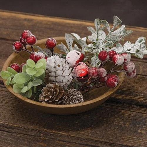 Bed skirts with a Christmas - themed patternSnowy Red Holiday Bowl Filler