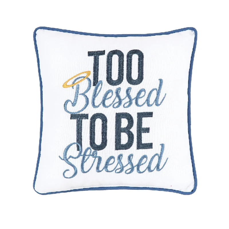 Kids Pillows with Fun DesignsToo Blessed Mini Pillow