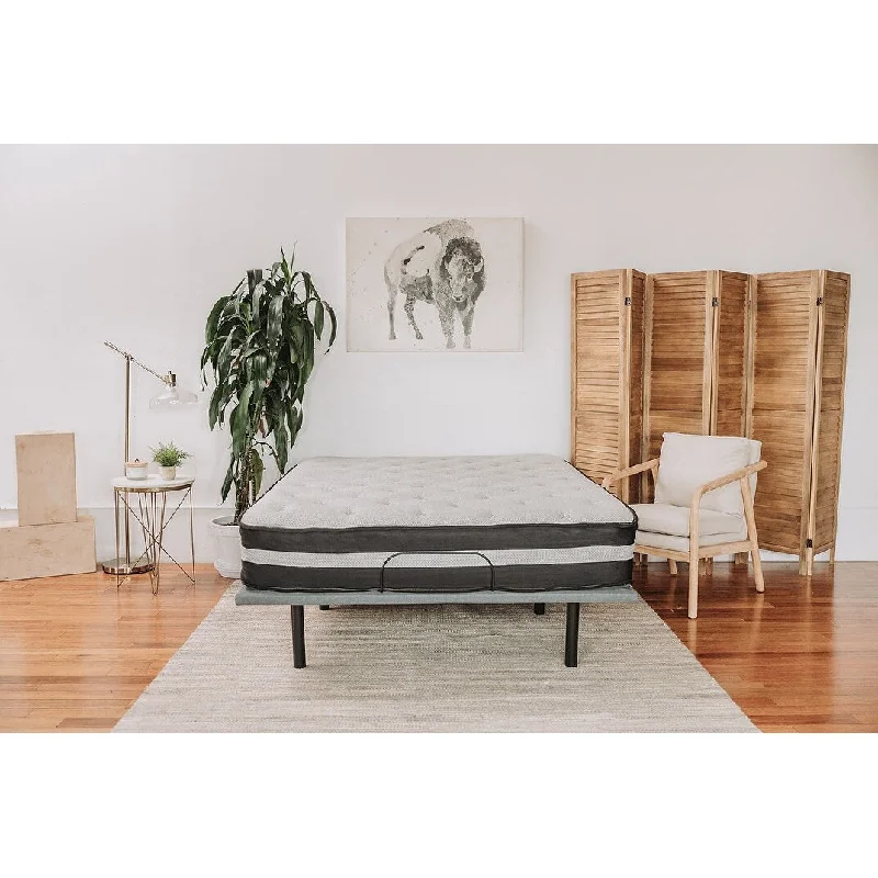 Gel - infused memory foam mattresses for cooler sleep12 Inch Soft Innerspring and Quilted Foam Box Top Twin Mattress