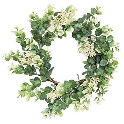 Bed skirts with a contemporary styleSeeded Baby Eucalyptus Wreath 15"