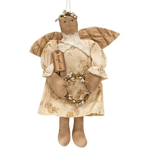 Bed skirts with a scalloped hem for a charming detailAngelica Angel Doll
