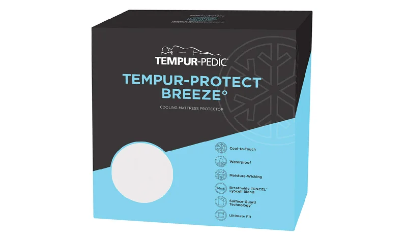 Bamboo - charcoal infused mattresses for odor absorptionTempur-Pedic Tempur-Protect Breeze Mattress Protector