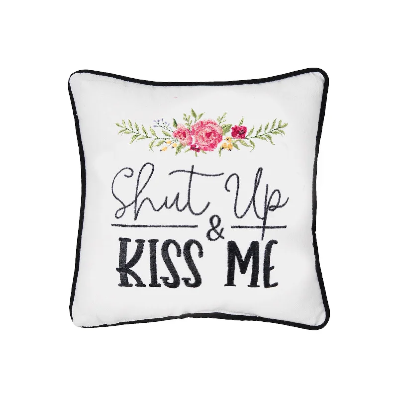 Feather Pillows for a Luxurious SleepShut Up & Kiss Me Mini Pillow