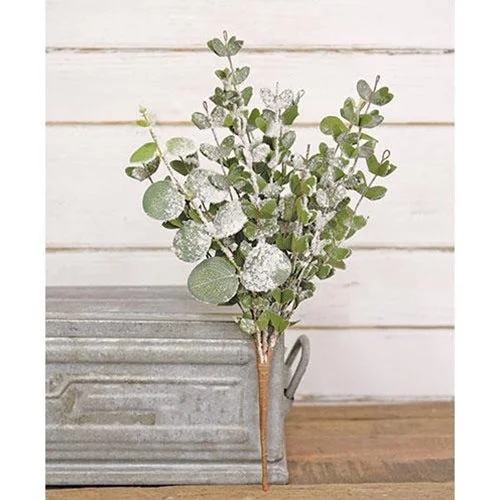 Bed skirts with a multi - colored patternSnowy Eucalyptus Bush 16"