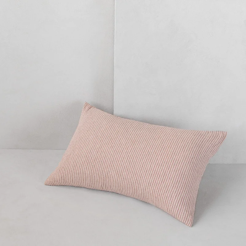Decorative Pillows for Living Room MakeoverBasix Stripe Linen Pillow - Rosa/Floss