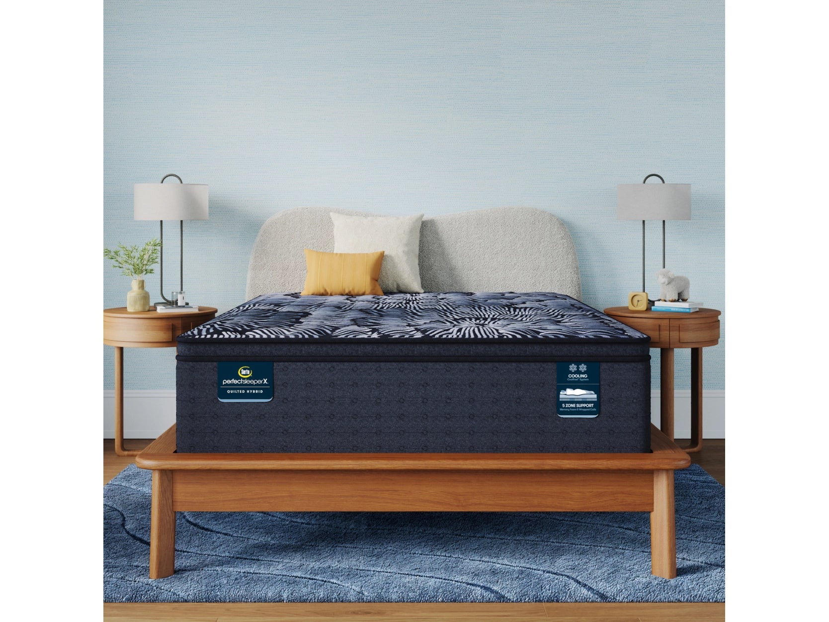Organic cotton mattresses for a chemical - free sleep surfaceSerta Perfect Sleeper X Lexton Medium Pillow Top Queen Mattress