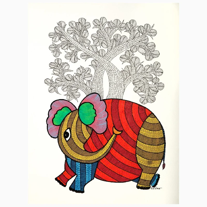 Back Support Pillows for Office ChairsStriped Elephant