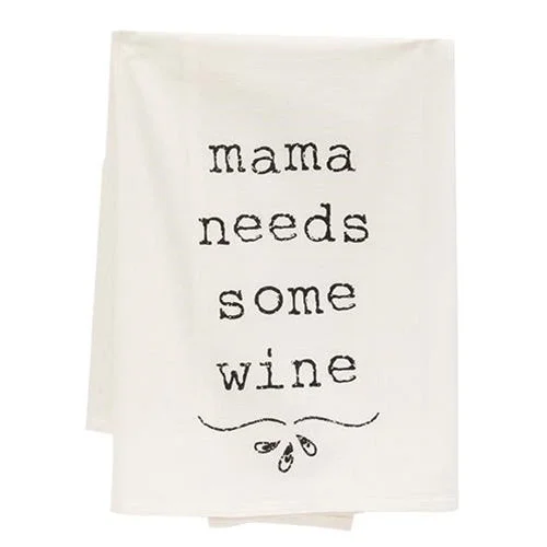 Bed skirts in neutral colors for easy pairingMama Needs Some Wine Dish Towel