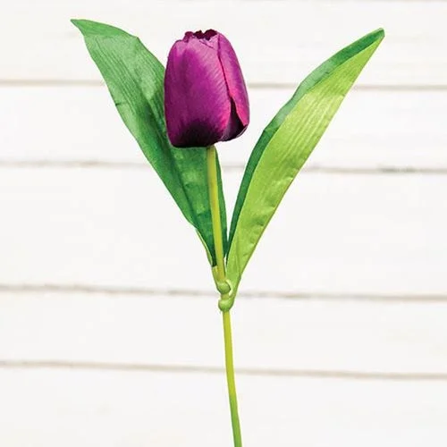 Velvet bed skirts for a luxurious and elegant appearancePurple Tulip Stem 17.5"