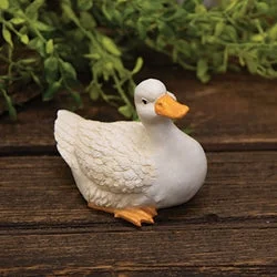 Bed skirts with a flannel material for a cozy winter optionWhite Resin Duck B