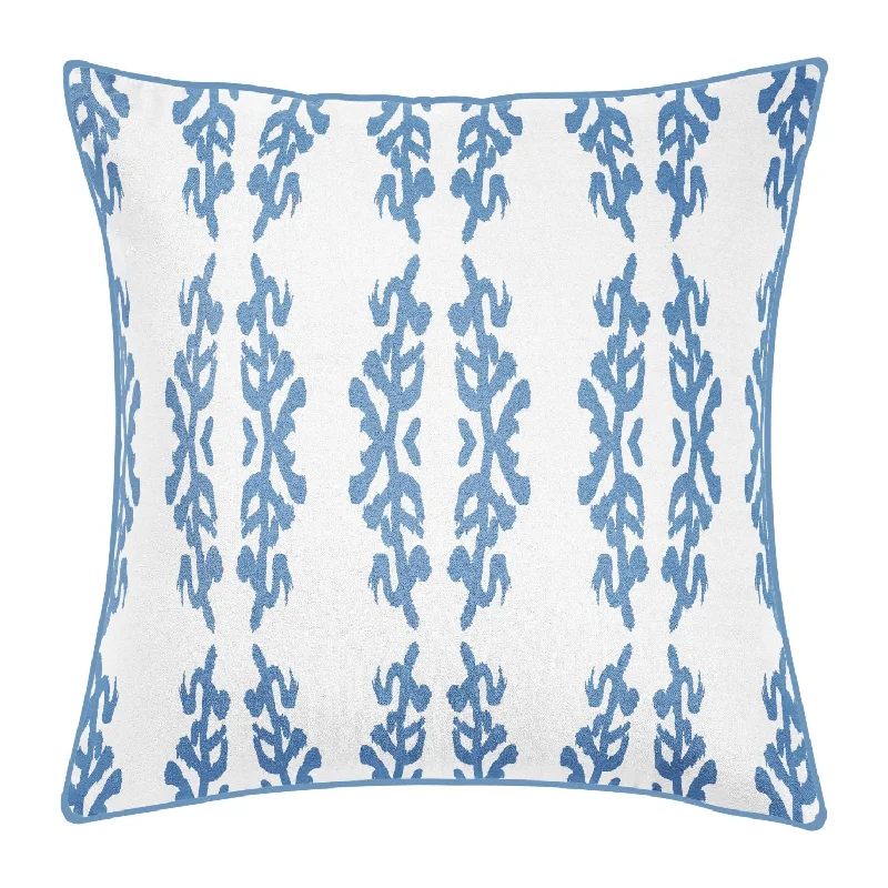 Memory Foam Pillows for Neck SupportCoral Gardens Embroidered 22x22 Pillow, Blue