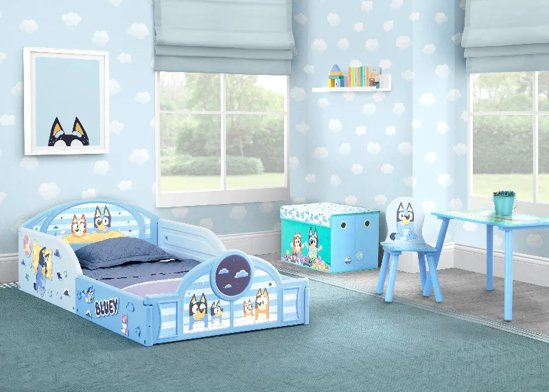 Memory foam mattresses for pressure relief and contouringBluey 4-Piece Toddler Room-in-a-Box Set
