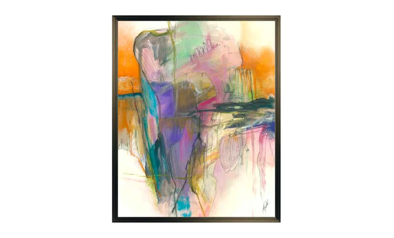 Wool - filled mattresses for natural insulation and moisture - wickingAbstract 315 44x54 Framed Canvas