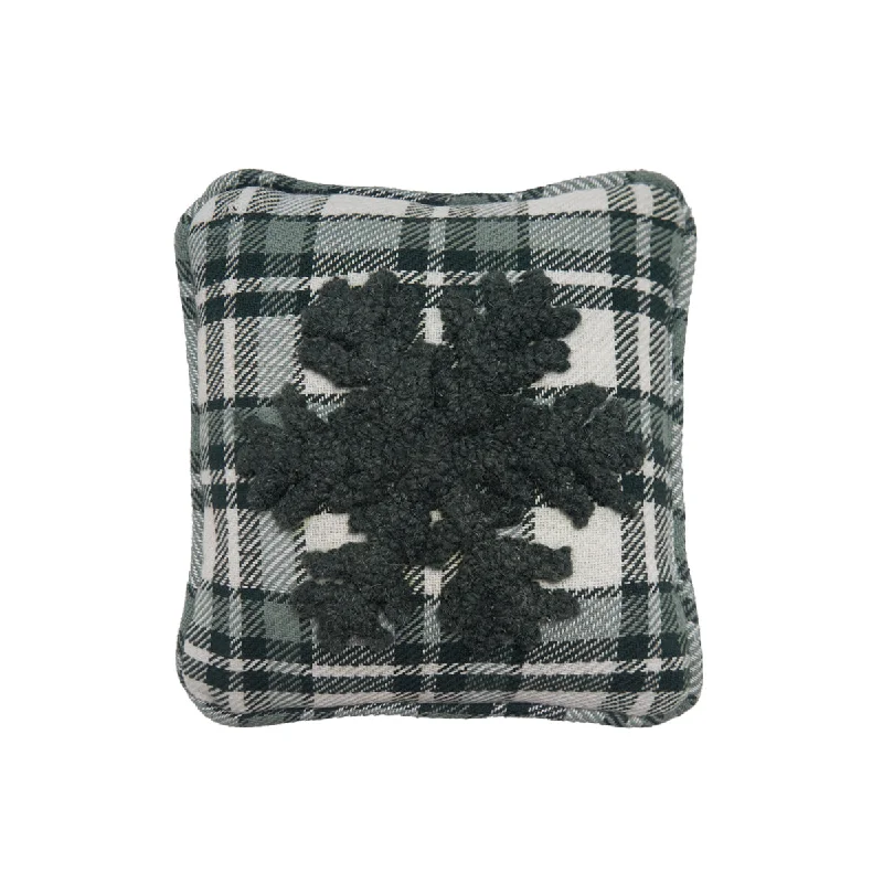 Bolster Pillows for Sofa DecorationSnowflake Hooked Mini Pillow