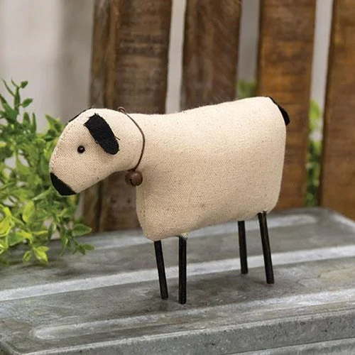 Bed skirts with a retro - style patternStuffed Standing Primitive Sheep Ornament