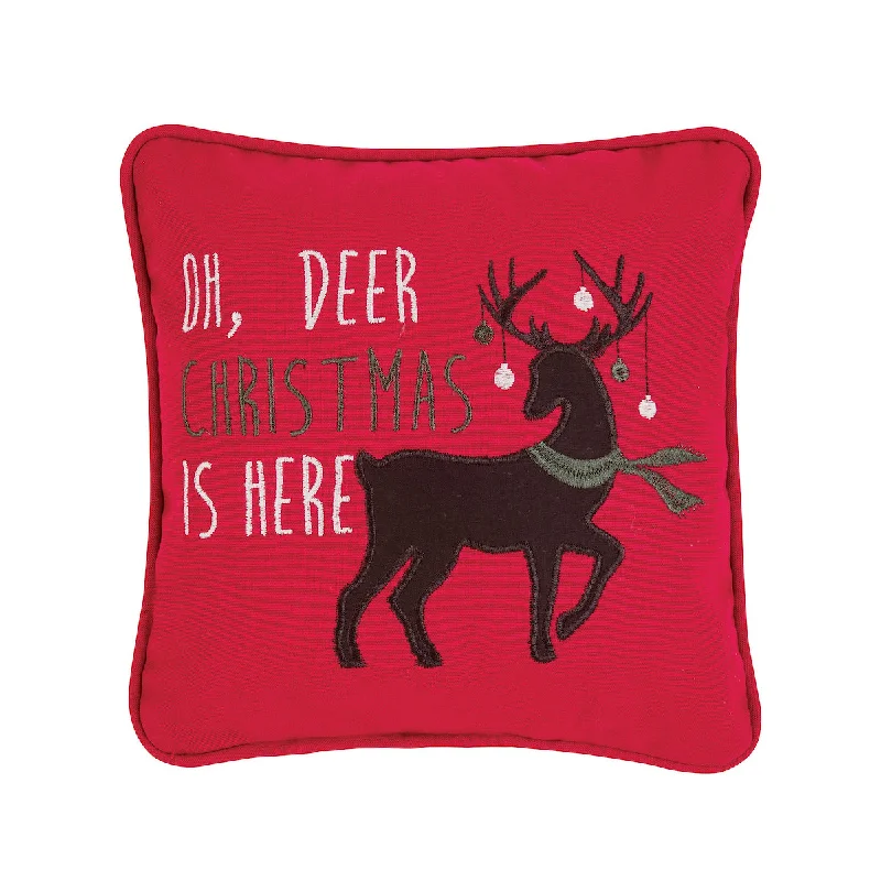 Velvet Pillows for a Touch of EleganceOh Deer Christmas Mini Pillow