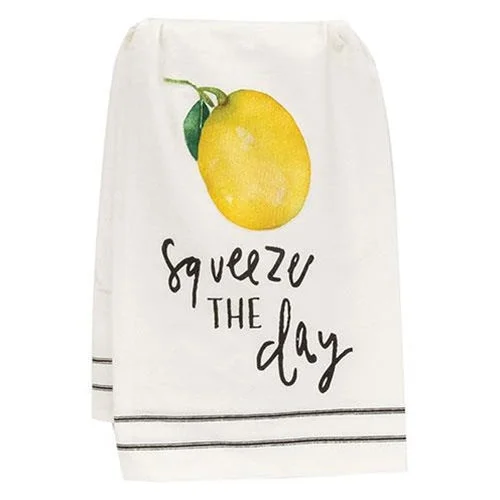 Bed skirts with a shabby - chic styleSqueeze the Day Dish Towel