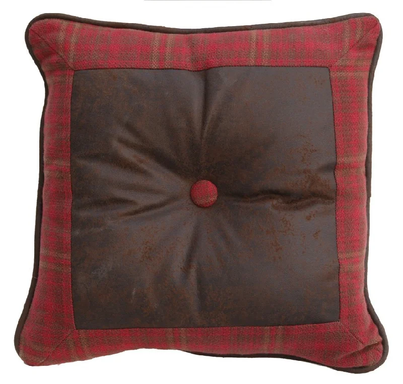 Square Pillows for Modern Home DecorCascade Lodge Square Plaid Pillow